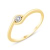 Solitaire diamant en or 18 carats