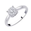 Solitaire serti clos diamant en or 18 carats