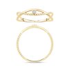 Bague serti clos diamant en or 18 carats