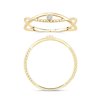 Bague serti clos diamant en or 18 carats