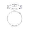 Bague serti clos diamant en or 18 carats