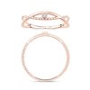 Bague serti clos diamant en or 18 carats