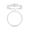 Bague serti clos diamant en or 18 carats