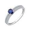 Bague saphir et diamant en or 18 carats