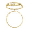 Bague serti clos diamant en or 18 carats