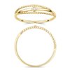 Bague serti clos diamant en or 18 carats