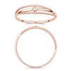 Bague serti clos diamant en or 18 carats