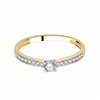 Solitaire diamant en or 18 carats