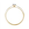 Solitaire diamant en or 18 carats