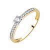 Solitaire diamant en or 18 carats