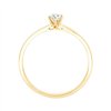 Solitaire serti clos diamant en or 18 carats