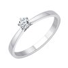 Solitaire serti clos diamant en or 18 carats