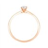 Solitaire serti clos diamant en or 18 carats