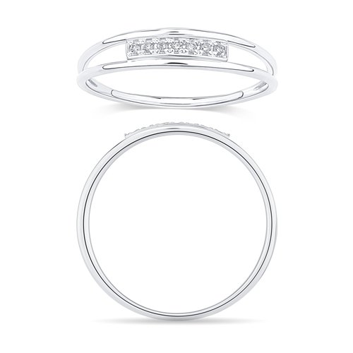 Bague serti clos diamant en or 18 carats