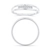 Bague serti clos diamant en or 18 carats