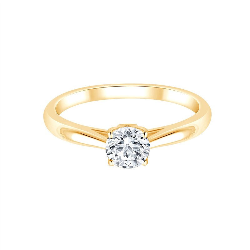 Solitaire diamant en or 18 carats
