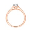 Solitaire diamant en or 18 carats