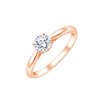 Solitaire diamant en or 18 carats