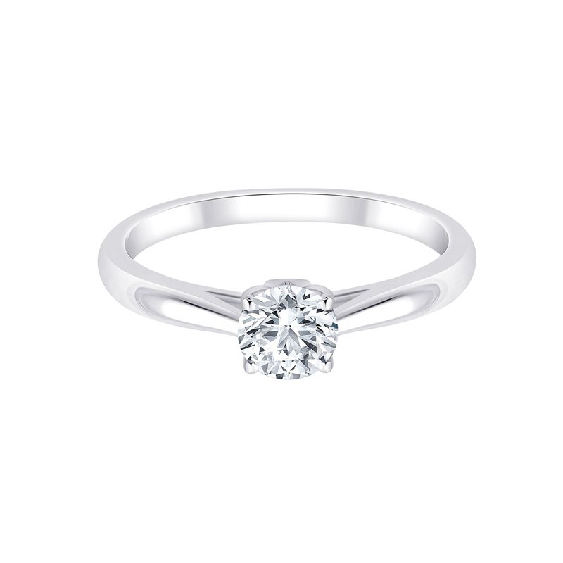 Solitaire diamant en or 18 carats