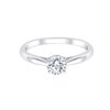 Solitaire diamant en or 18 carats