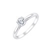 Solitaire diamant en or 18 carats