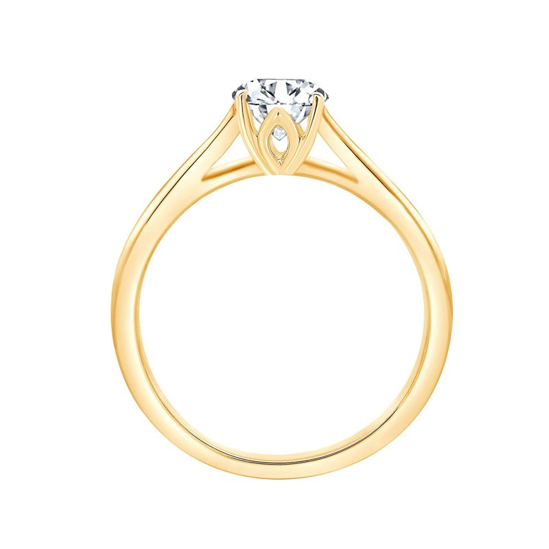 Solitaire diamant en or 18 carats