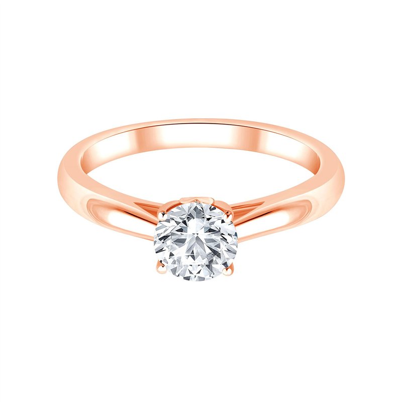 Solitaire diamant en or 18 carats