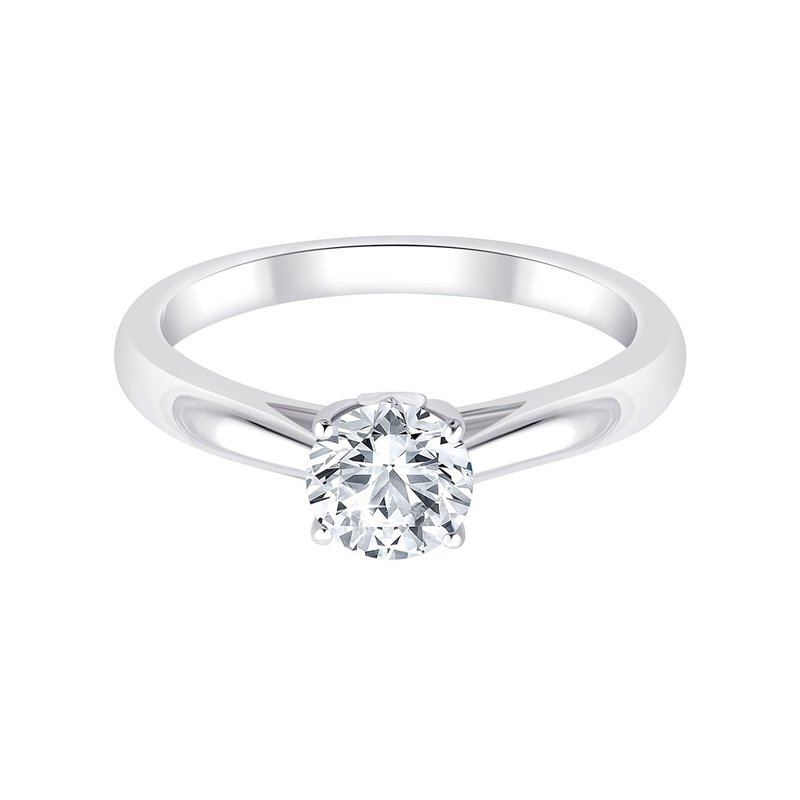 Solitaire diamant en or 18 carats