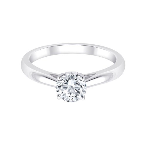 Solitaire diamant en or 18 carats