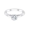 Solitaire diamant en or 18 carats
