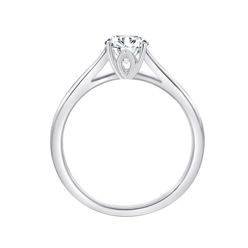 Solitaire diamant en or 18 carats