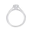 Solitaire diamant en or 18 carats