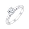 Solitaire diamant en or 18 carats