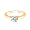 Solitaire diamant en or 18 carats