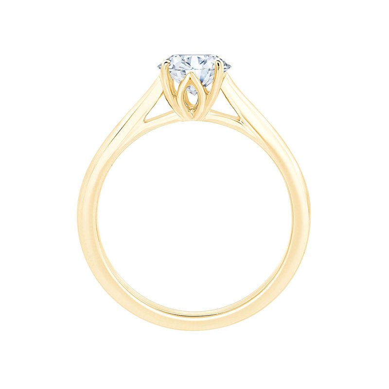 Solitaire diamant en or 18 carats