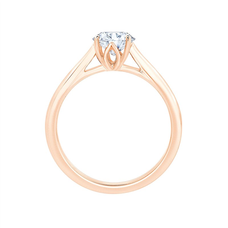 Solitaire diamant en or 18 carats