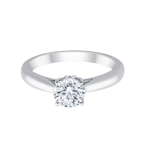 Solitaire diamant en or 18 carats