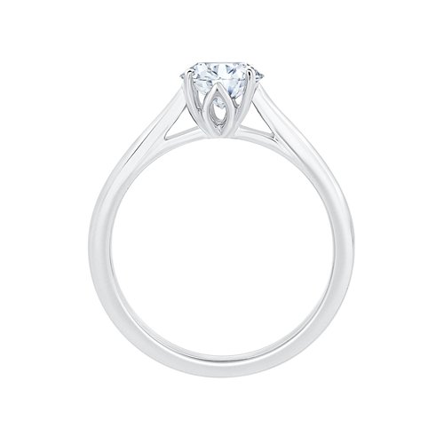 Solitaire diamant en or 18 carats