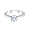 Solitaire diamant en or 18 carats