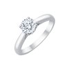 Solitaire diamant en or 18 carats