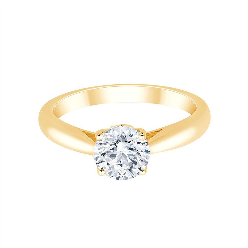 Solitaire diamant en or 18 carats