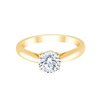 Solitaire diamant en or 18 carats