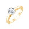Solitaire diamant en or 18 carats