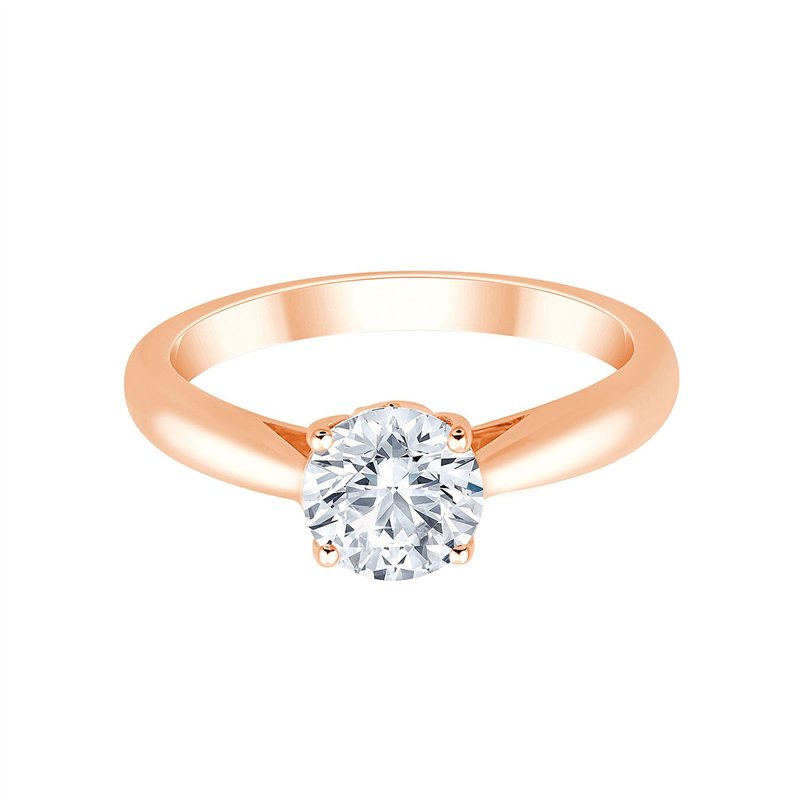 Solitaire diamant en or 18 carats