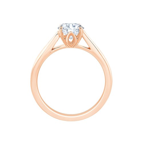 Solitaire diamant en or 18 carats