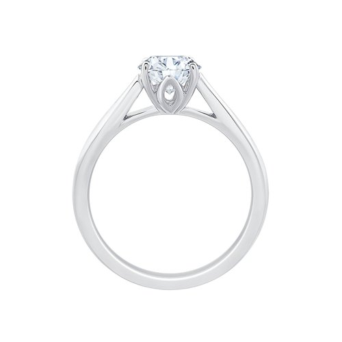 Solitaire diamant en or 18 carats