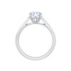 Solitaire diamant en or 18 carats