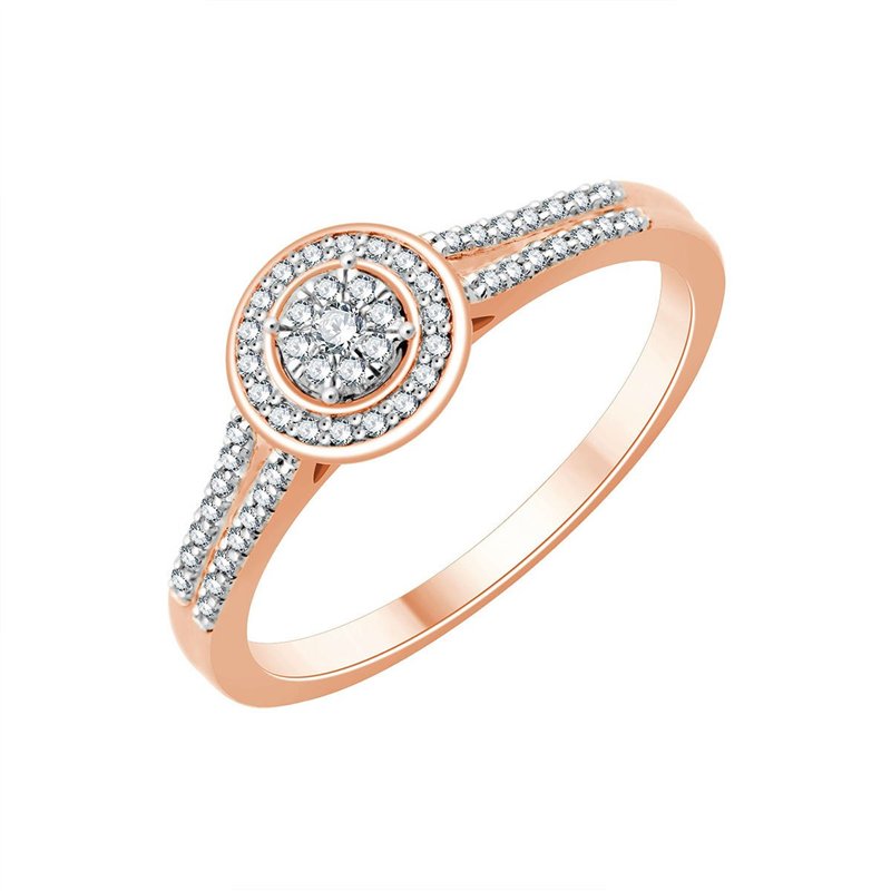 Bague serti clos diamant en or 18 carats