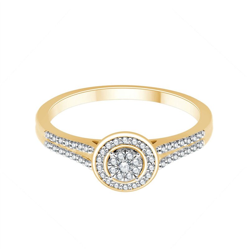 Bague serti clos diamant en or 18 carats