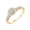 Bague serti clos diamant en or 18 carats